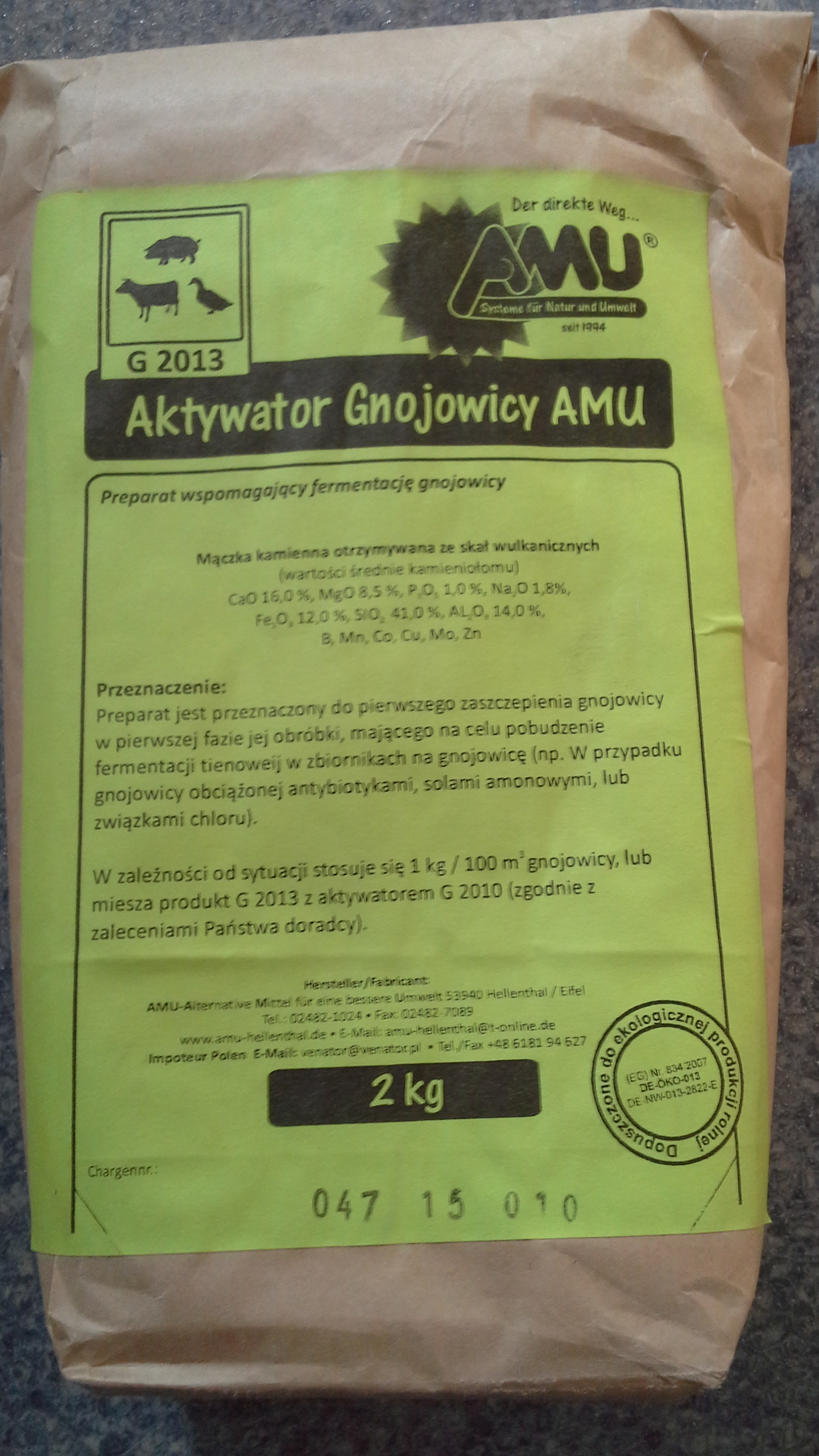 Aktywator Gnojowicy -Redukuje zapach, rozpuszcza kożuch